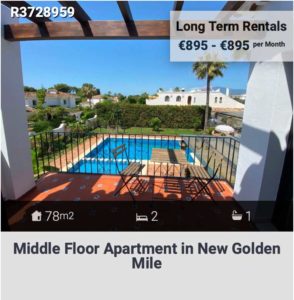 middle floor apartment in benehavis